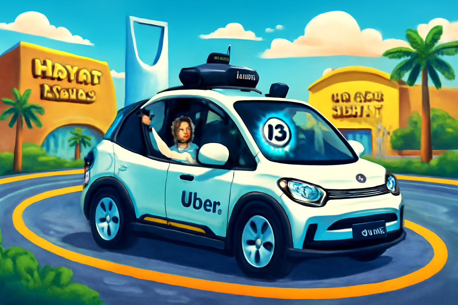 الرياض بلا سائق: 1,200 روبوتاكسي من WeRide وUber تصل المملكة قبل 2027
